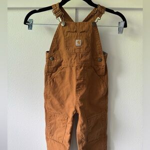 Carhartt Toddler Kids Brown/Tan Overalls Snowsuit Lined 2T